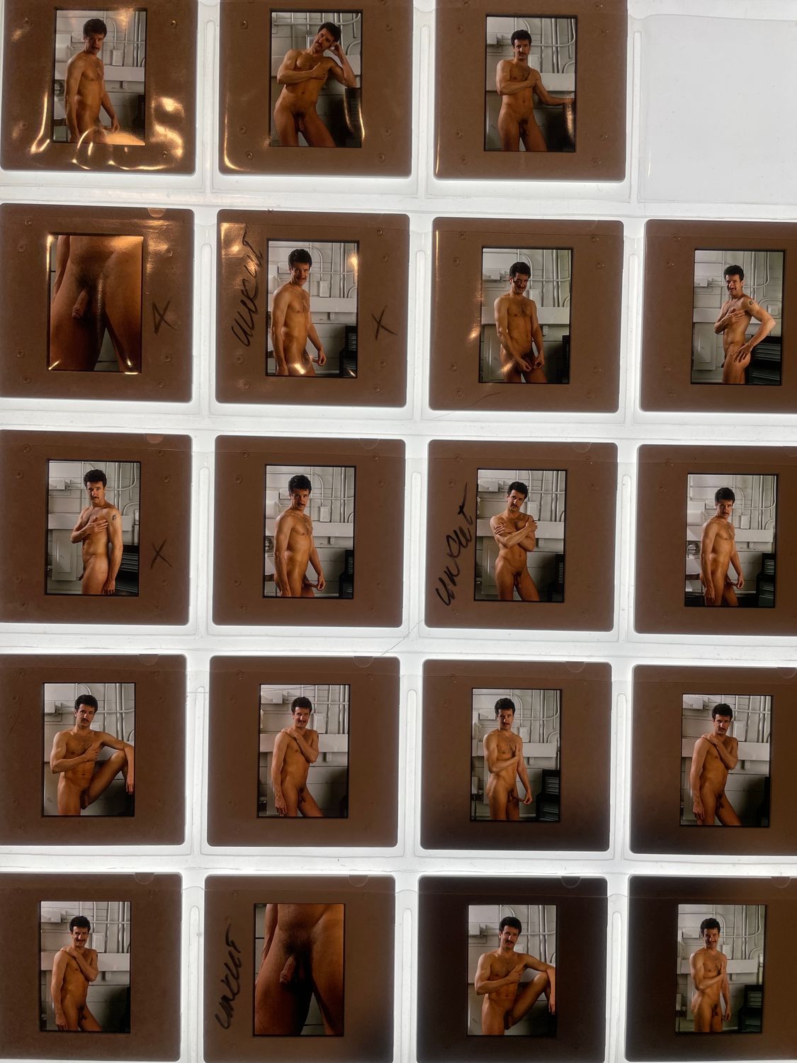 19 35mm Slides UNCUT Le Salon Studios 1980s