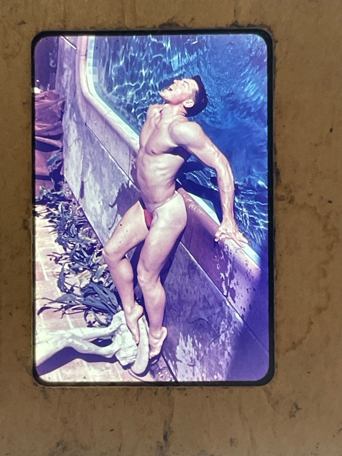 35mm slide Bob Mizer AMG studio 1970 s