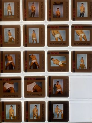 18 Al Ford 35mm Slides LeSalon Photoshoot 1986 interview  made 6 movies like Cashload Fast Friends