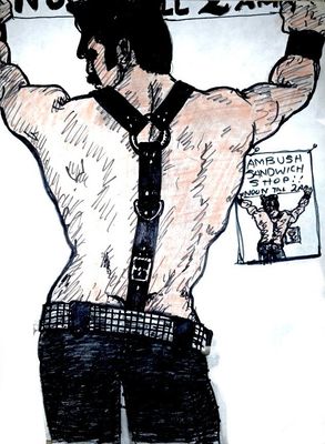 Chuck Arnett print 8x10 on thick paper great condition