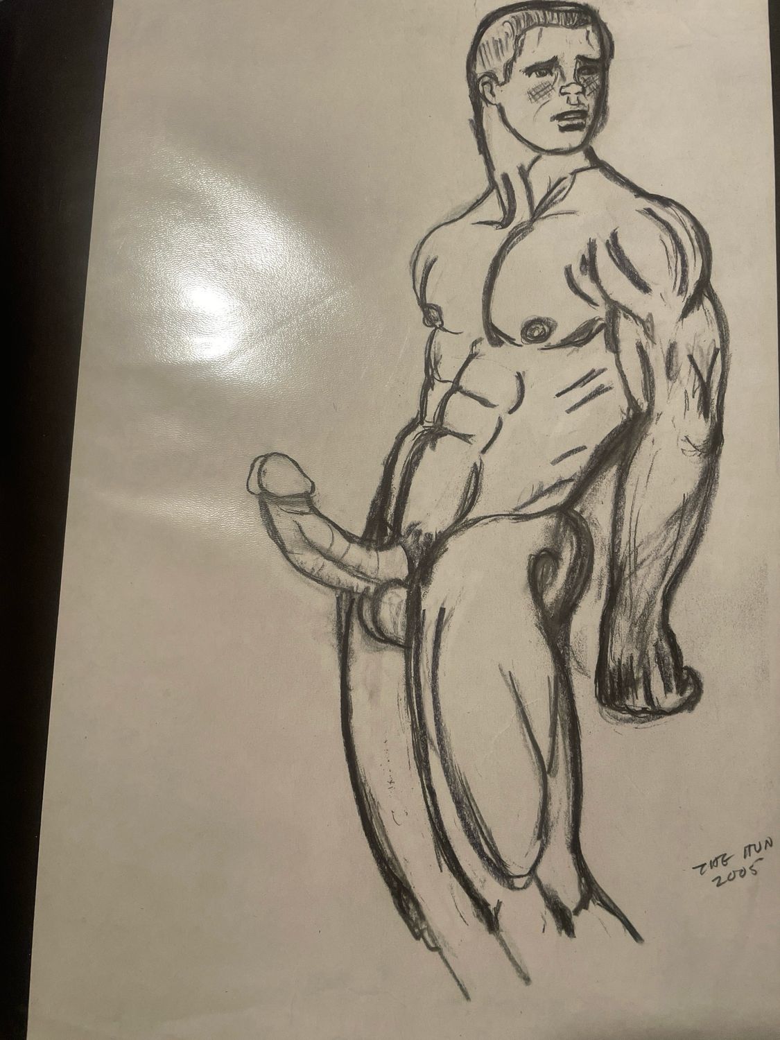 The Hun Original Sketch 2005 Pencil On Paper
