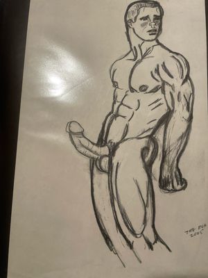 The Hun Original Sketch 2005 Pencil On Paper