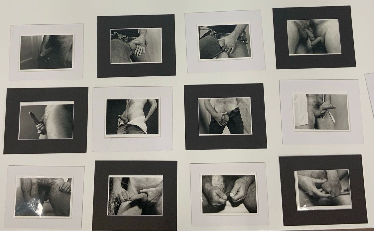 Lot of  12 -  The Penis - A Series of Original 1970s-1980’s Silver Gelatin Vintage 5x7 featuring Men in LeSalon studio Movies