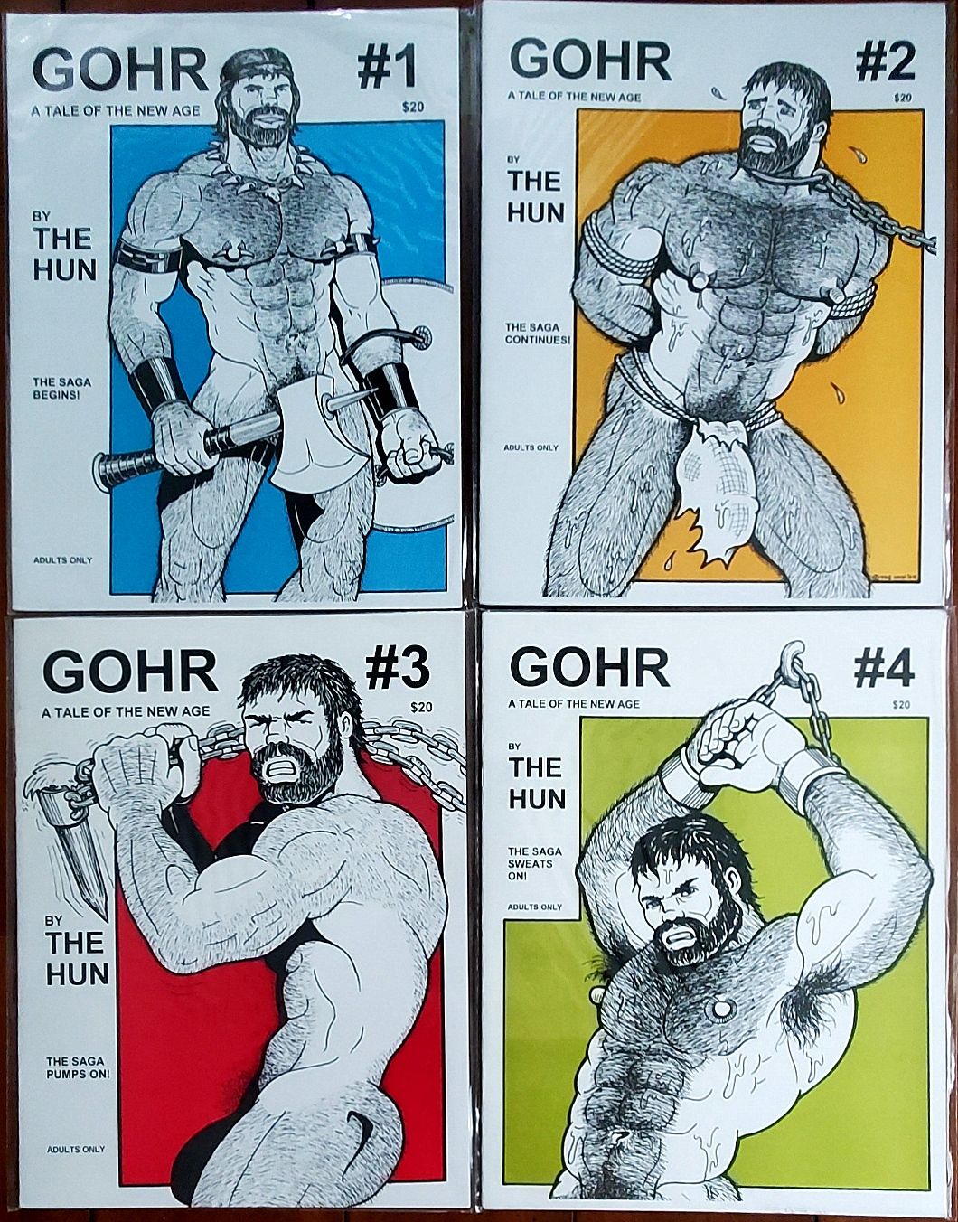 The HUN (Bill Schmelling) GOHR Comics Complete Set #1 - #4