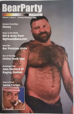 Bear Party Digest size magazine, volume 2, Issue 1.  Jan/ Feb 2008