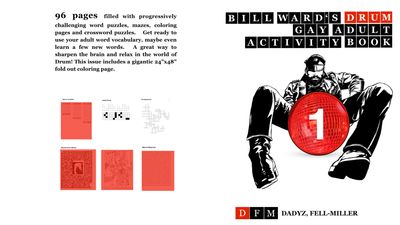 Bill Ward’s DRUM GAY ADULT Activity Book #1