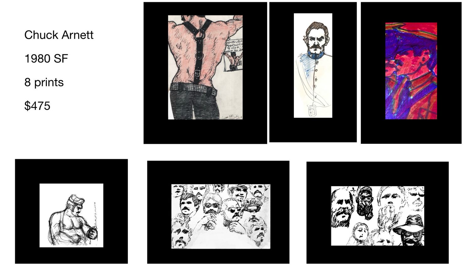 Set of Chuck Arnett Prints 5x7-8x10