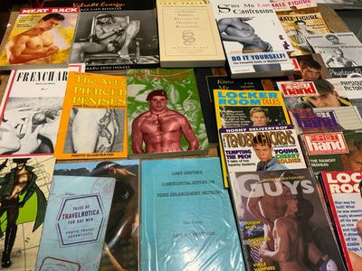 Big Lot of 34 Books (includes 15lbs Shipping) Rare Corporal In Charge,the UArt Of Pierced Penises, French Art No 1, Vibrant Energy) Set #5