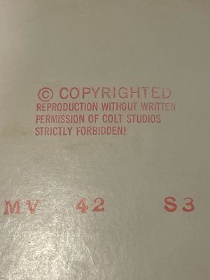 Colt Studios MV 42 S3 8mm Mint