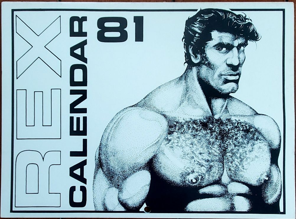 REX 1981 Calendar.  Copyright 1980.  A taste of leather.