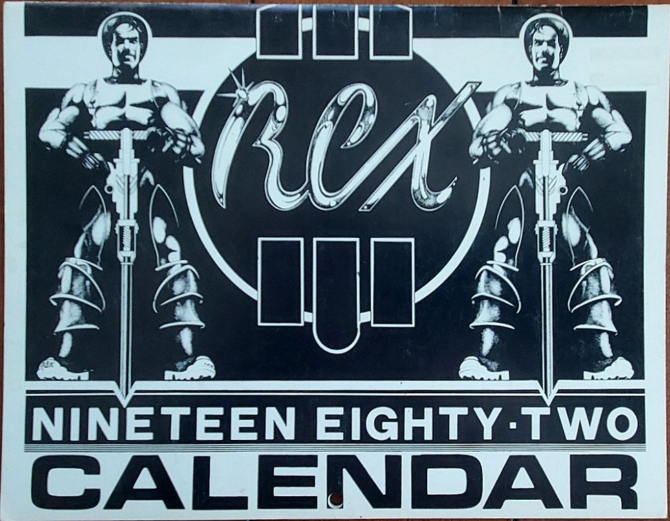 REX 1982 Calendar.  Copyright 1981.  A taste of leather.