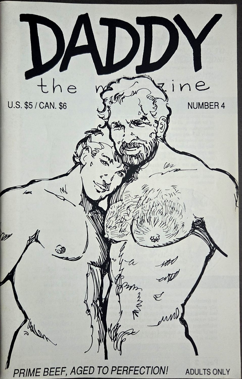DADDY, The Magazine. Issue #4. 1990. Digest Sized Magazine