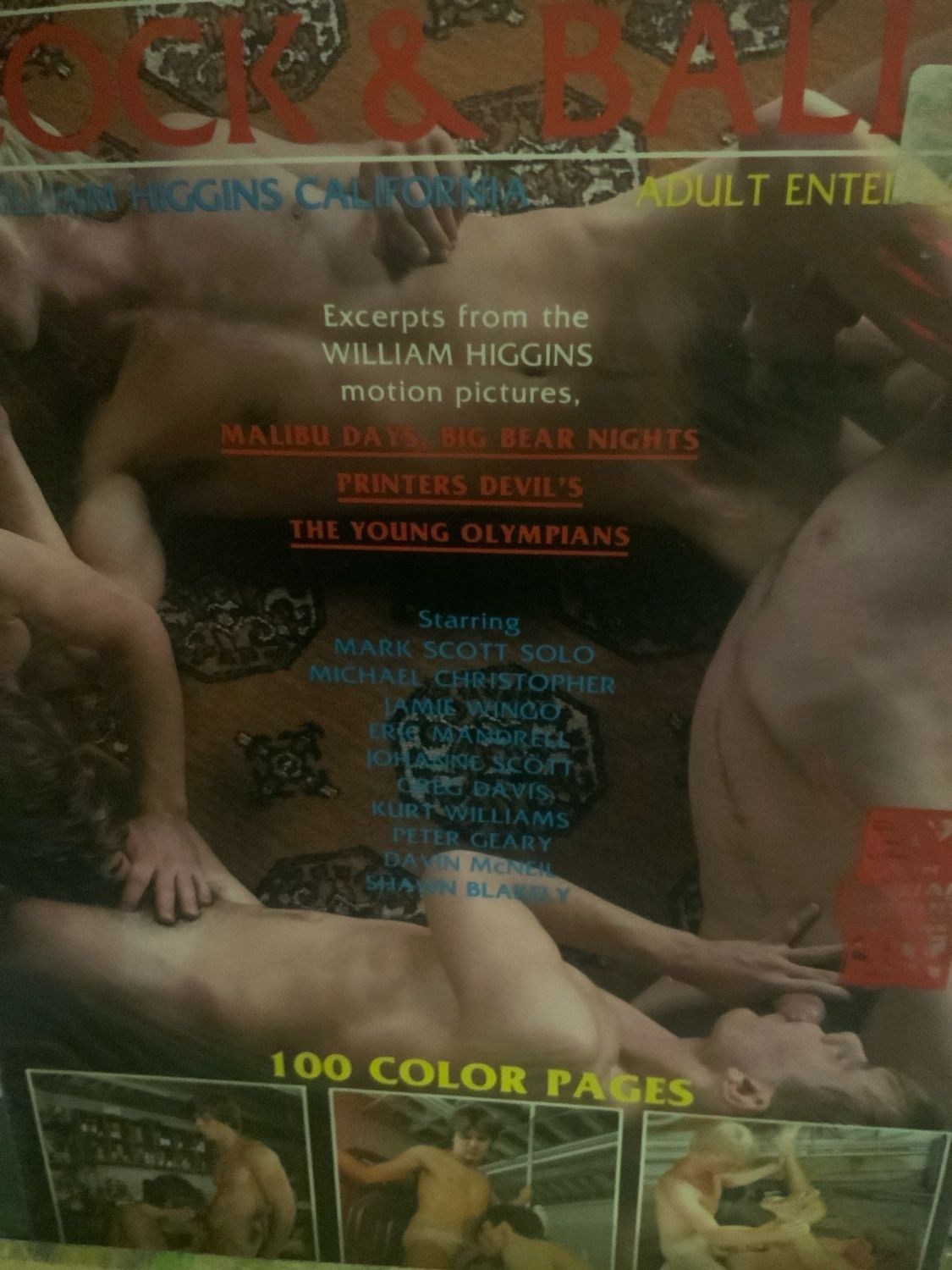 Cock &amp; Balls William Higgins California 100 Pages