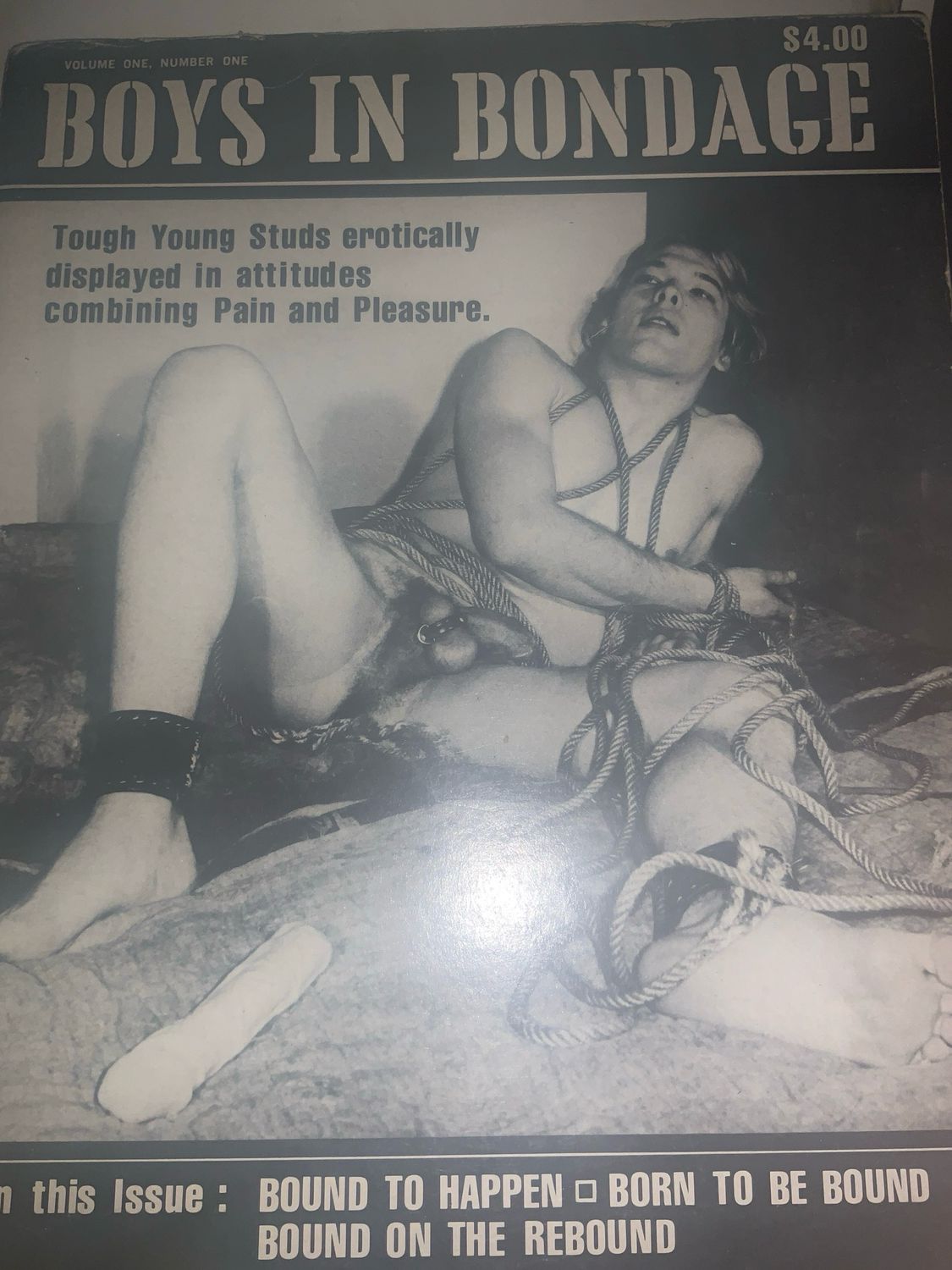 Boys in Bondage Vol 1 No 1 1970 Rare Fine Cond