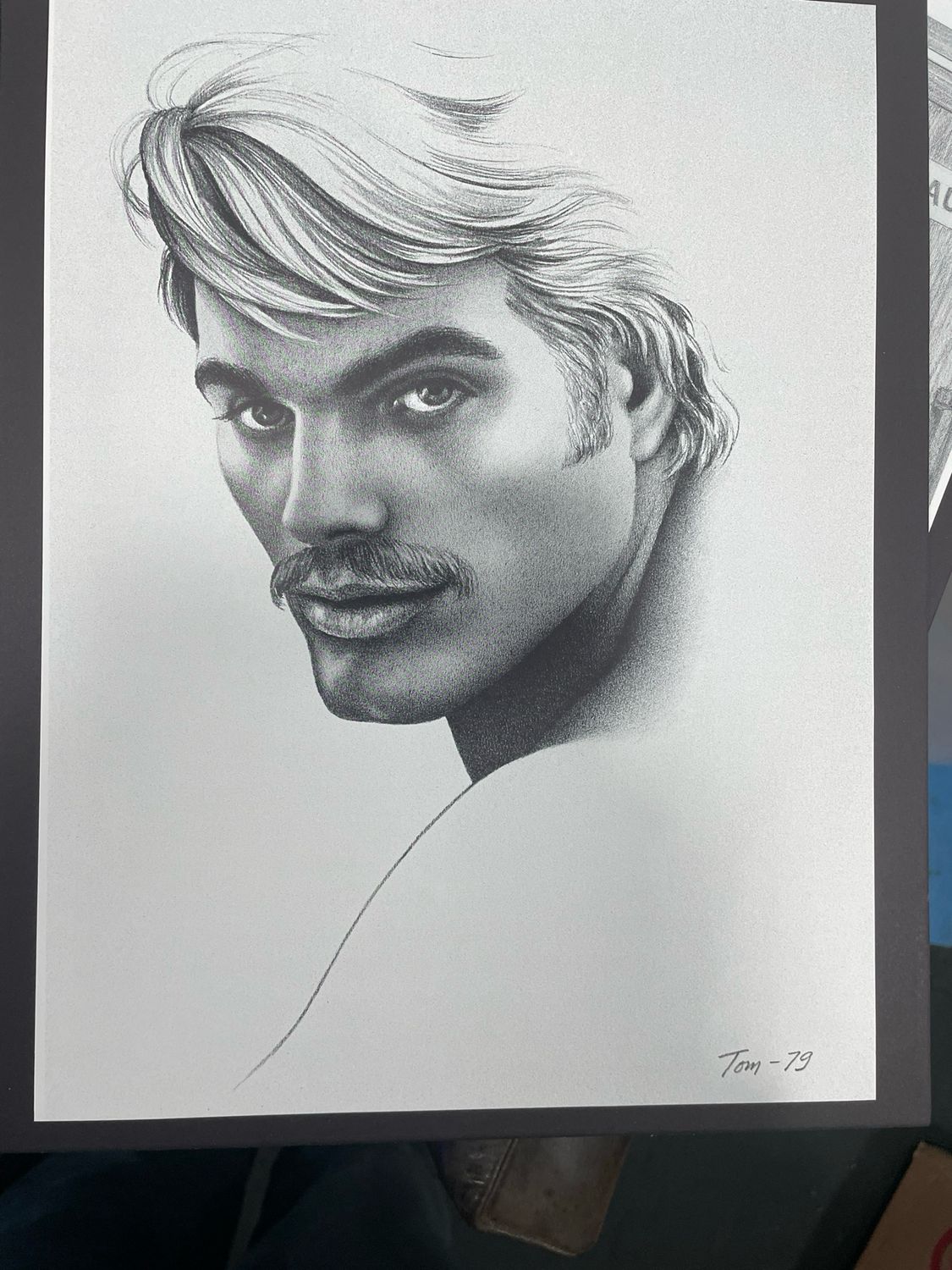 Tom of Finland Vintage Lithograph Print 12x15 Image of Dax