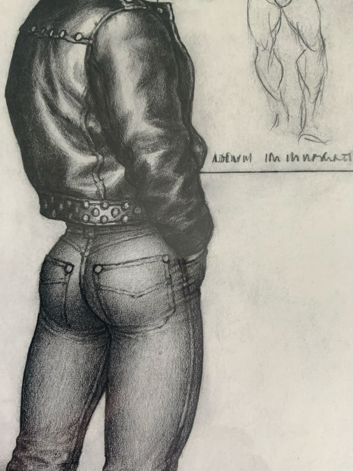Tom of Finland Vintage Lithograph Print 12x16 -matted Board