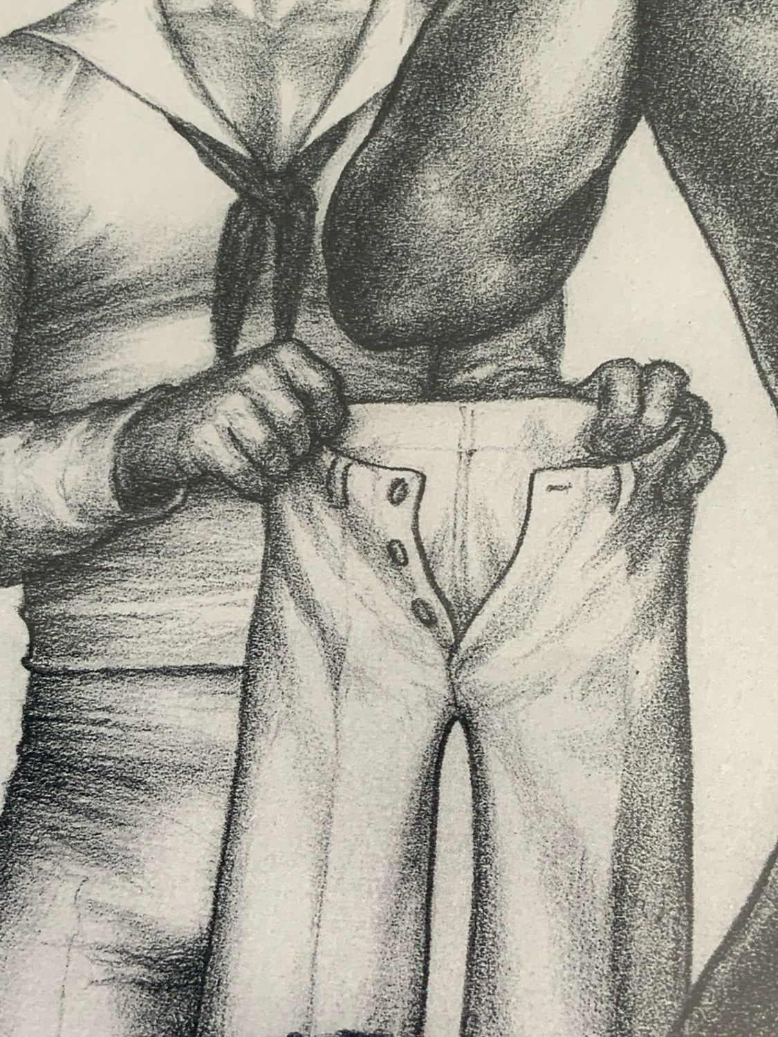 Tom of Finland Vintage Lithograph Print 12x16 -matted Board