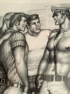 Tom of Finland Vintage Lithograph. 12x16  Excellent Condition