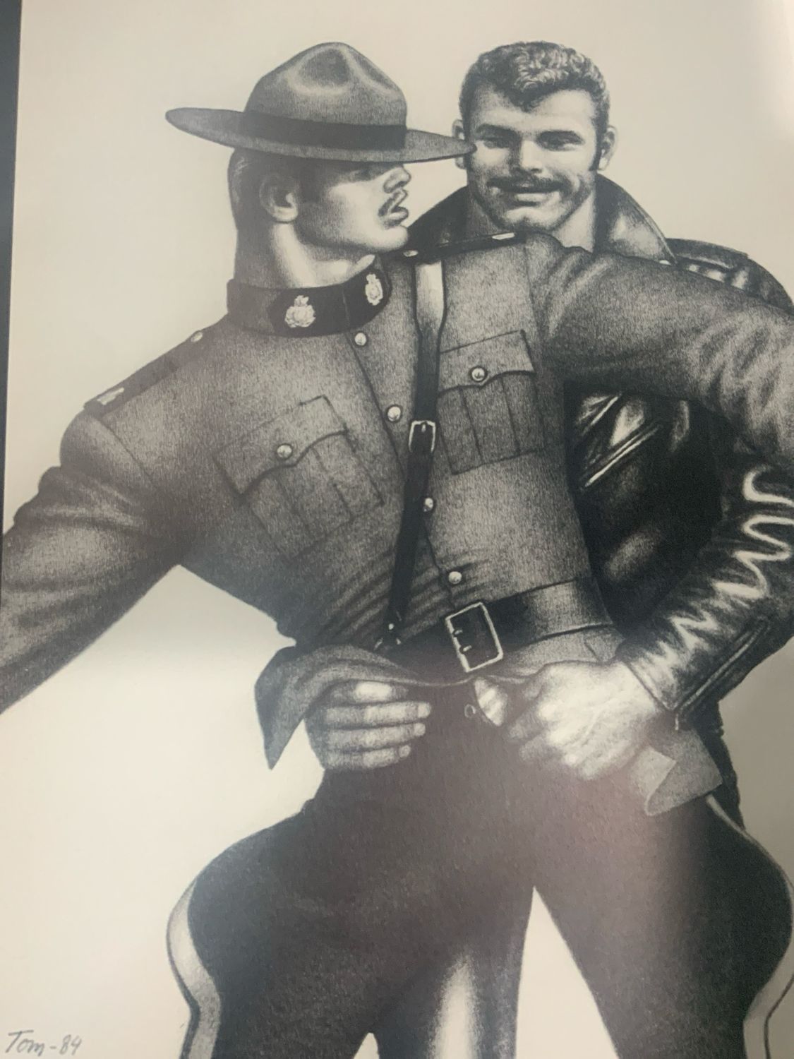 Tom of Finland Vintage Lithograph Print 10x13