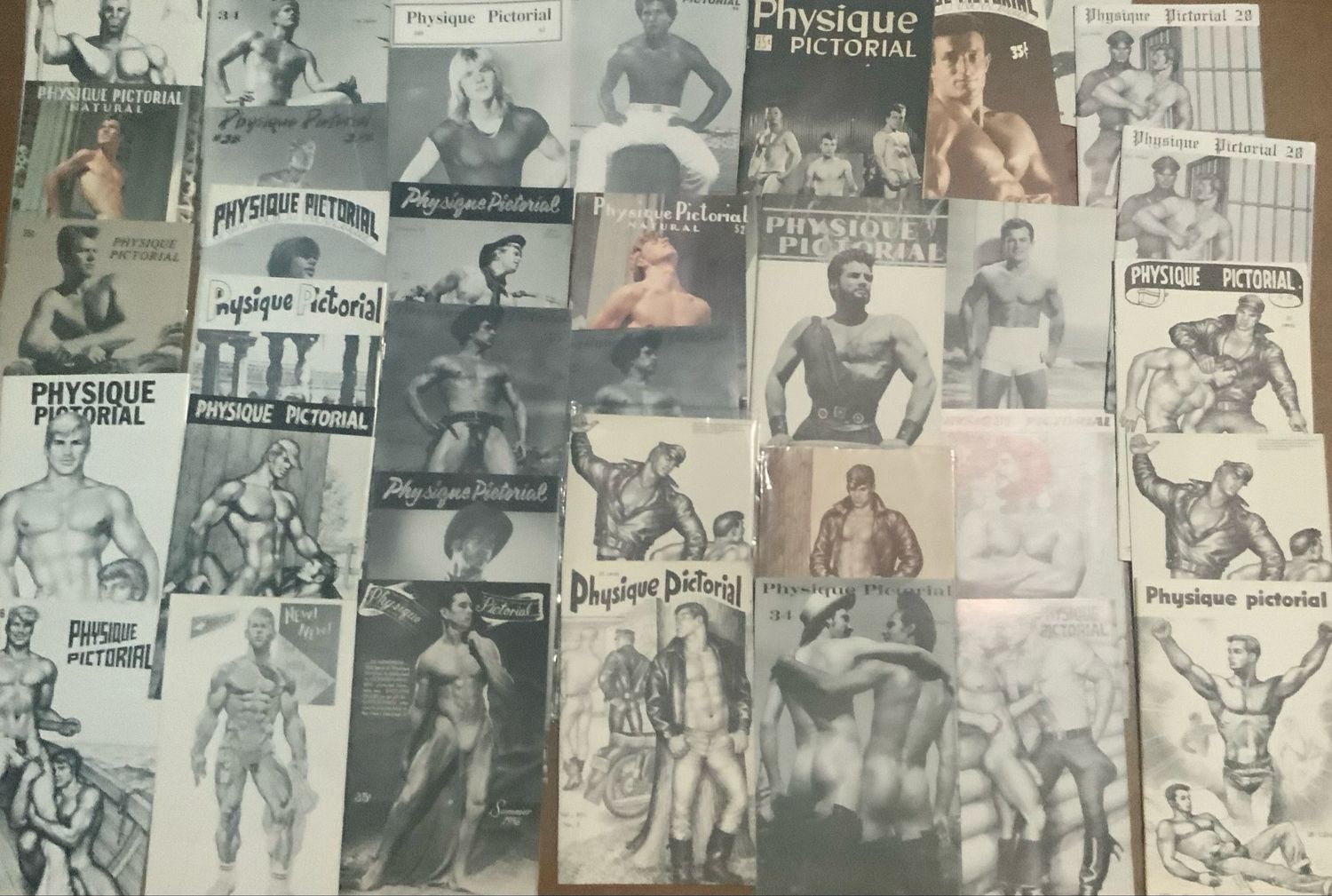 Physique Pictorial Lot of 34 Issues