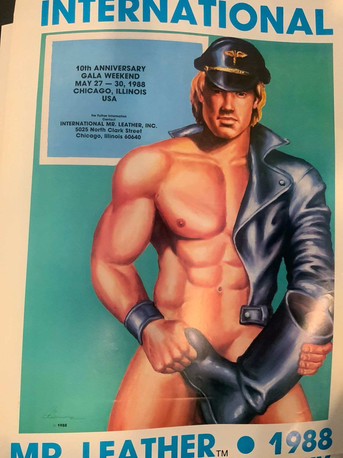 1988 Mr International Leather Poster