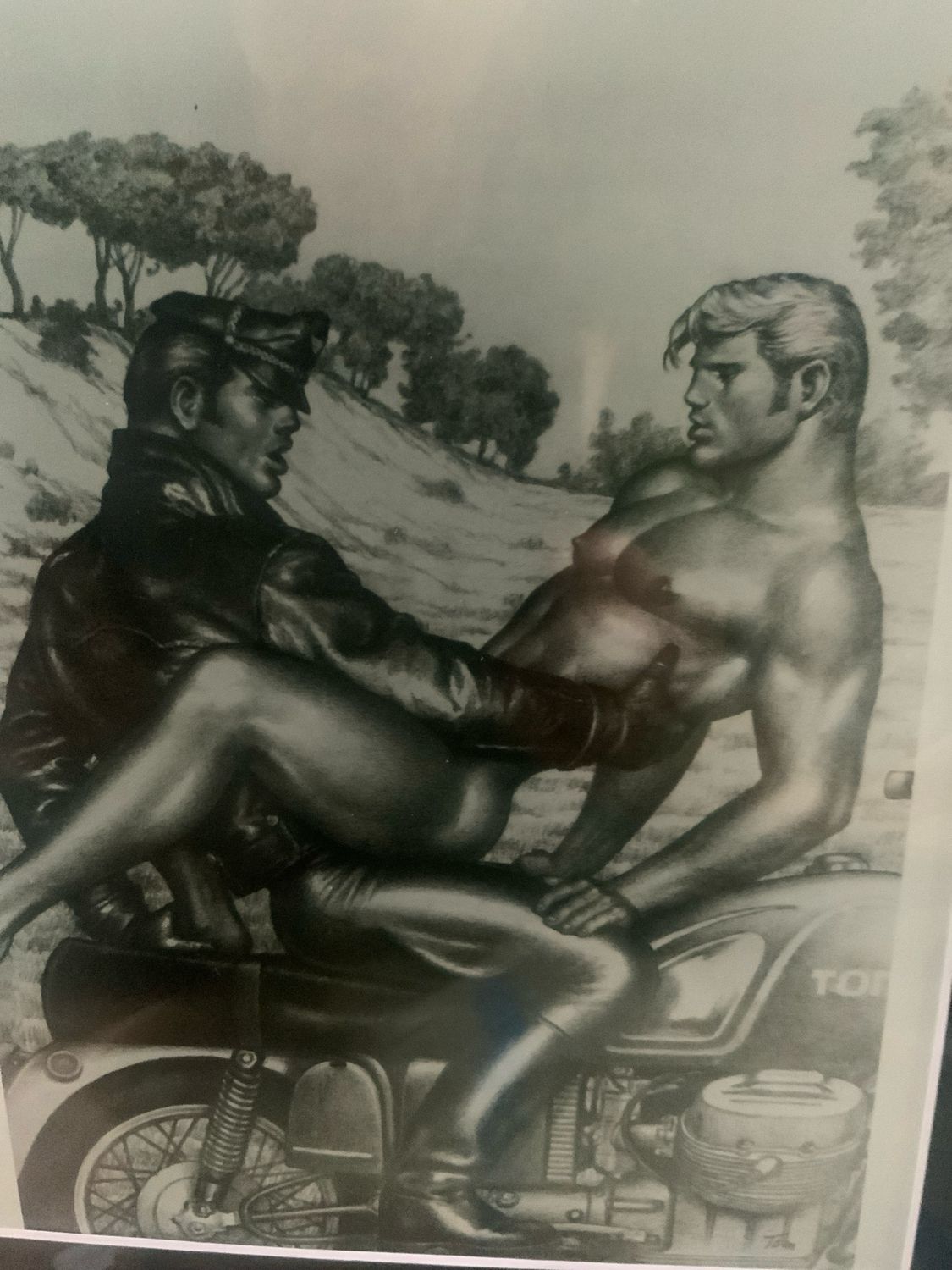 Tom of Finland 1970s 8x10 Silver Gelatin Print w TOF handwritten Set Name - Example “Tom-B1” Rare Excellent Condition And Quality 33