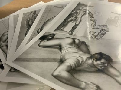 Tom Of Finland 1970s Thief In The Locker Room 6 5x7 Original Set in Sleeve