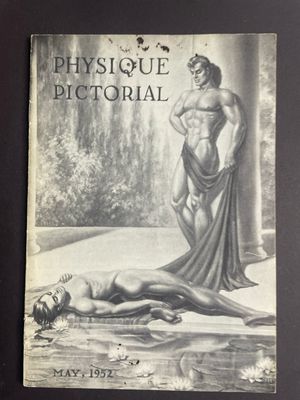 Physique Pictorial May 1952 As Torn ½ Down Right Side 1/2@ Completely Thru - Ink Spotting On Cover Great Price For A Super Hard To Find PP