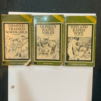 3 Frank Brown House Of Lords Pulp Fiction Books G Cond