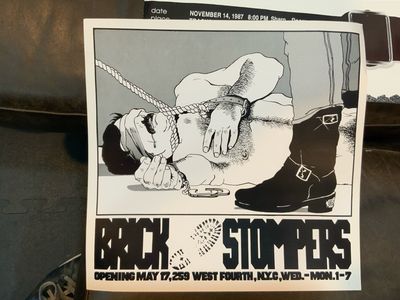 Brick Stompers Poster 1980 - NYC Gallery Show 18x18
