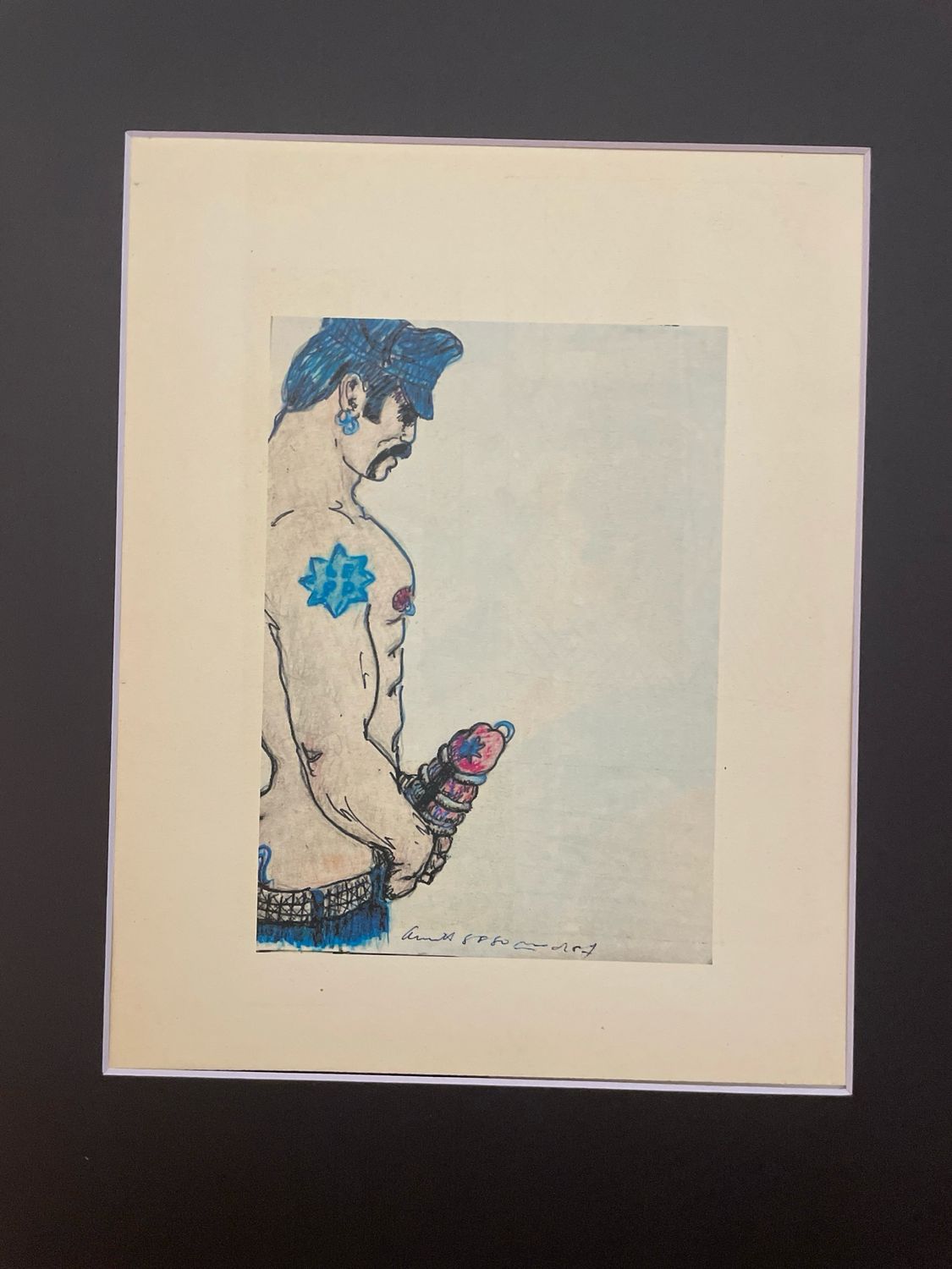 Chuck Arnett 1978 Print San Francisco w Matt Frame/board Fine Condition