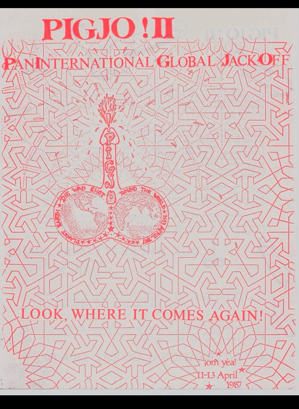 World Event Poster Circa 1987 During AIDS Crisis 16x20
