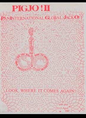 World Event Poster Circa 1987 During AIDS Crisis 16x20