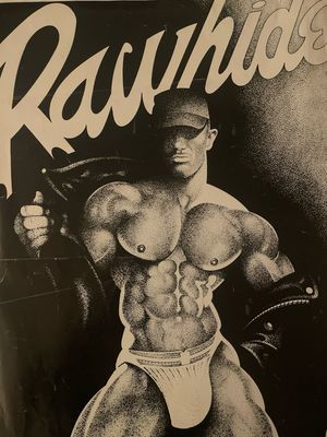 Rex Rawhide Bar Poster - with issues - edges has Several Small Tares