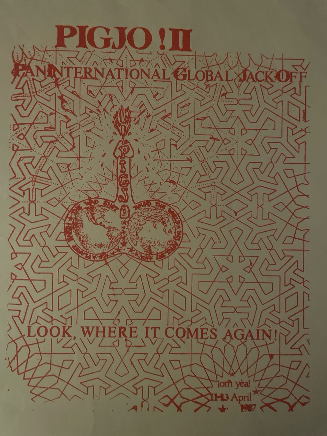 Pan international Global JO 1987 Poster