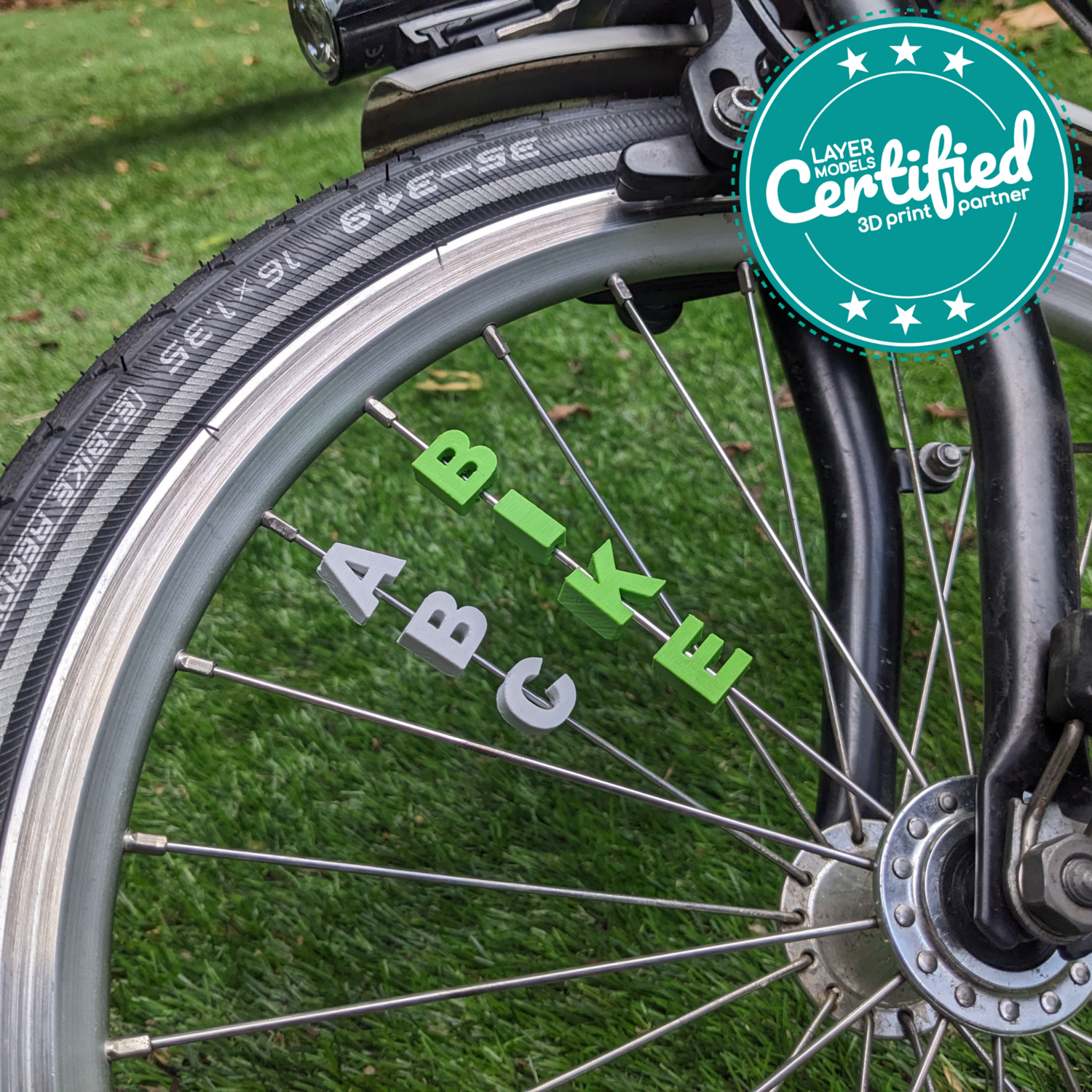 Bicycle spokes decoration