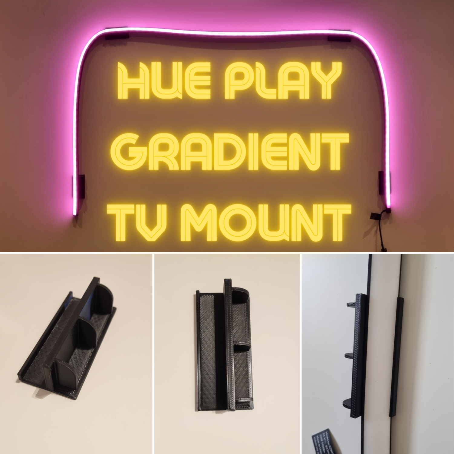 TV mount for the Philips Hue Play Gradient Lightstrips