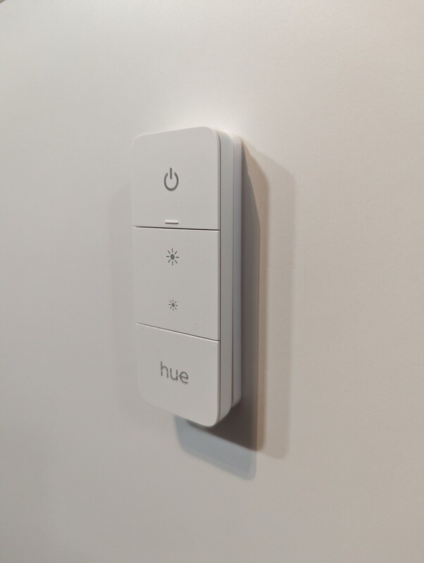 Invisible holder for the Philips Hue Dimmer Switch v2