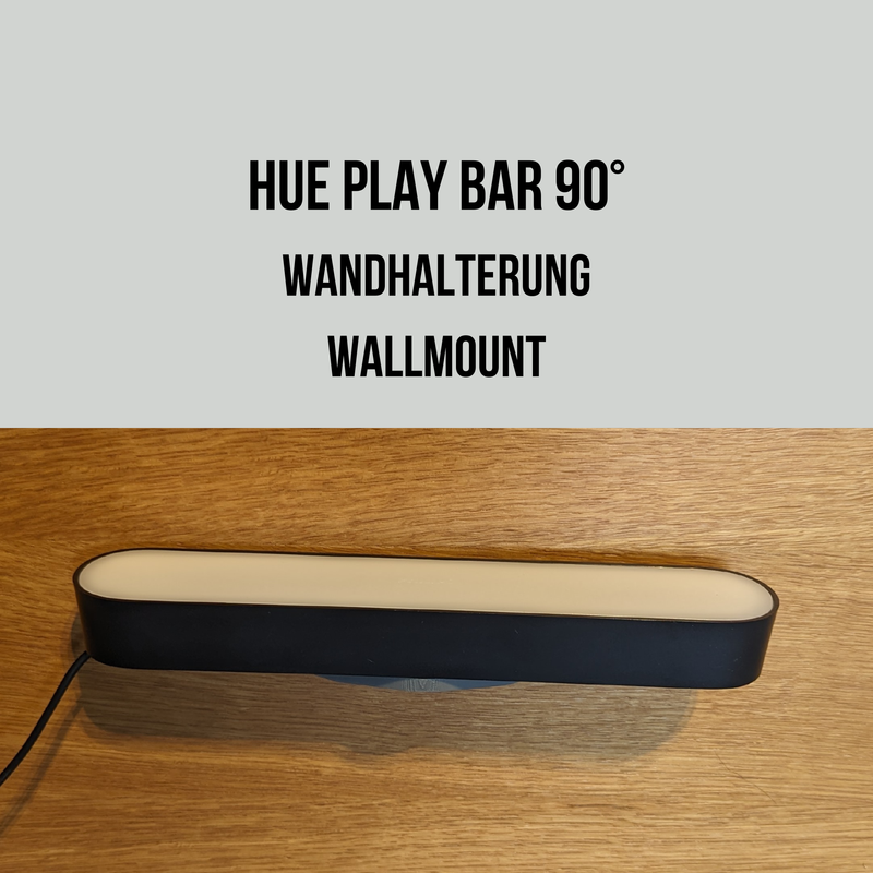 Wandhalterung 90 Grad für die Philips Hue Play Bar