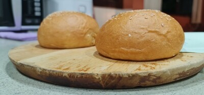 4&quot; Burger Bun Frozen Para-Bake (Pack Of 6)