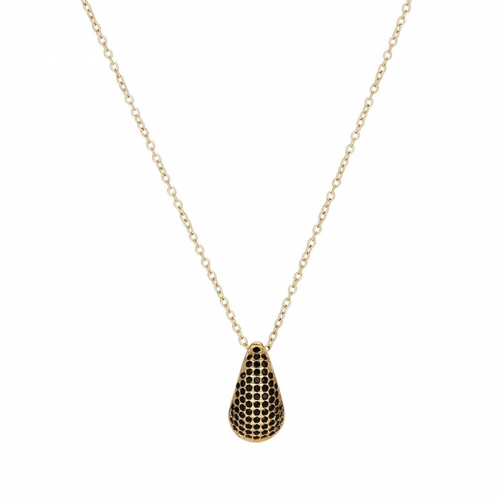 bud to rose - Kette in &#39;Black/Gold&#39;