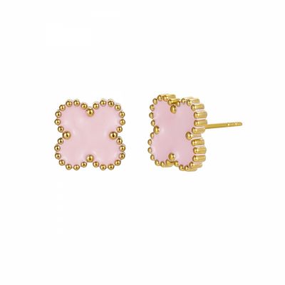 bud to rose - Ohrringe in &#39;Pink&amp;Gold&#39;