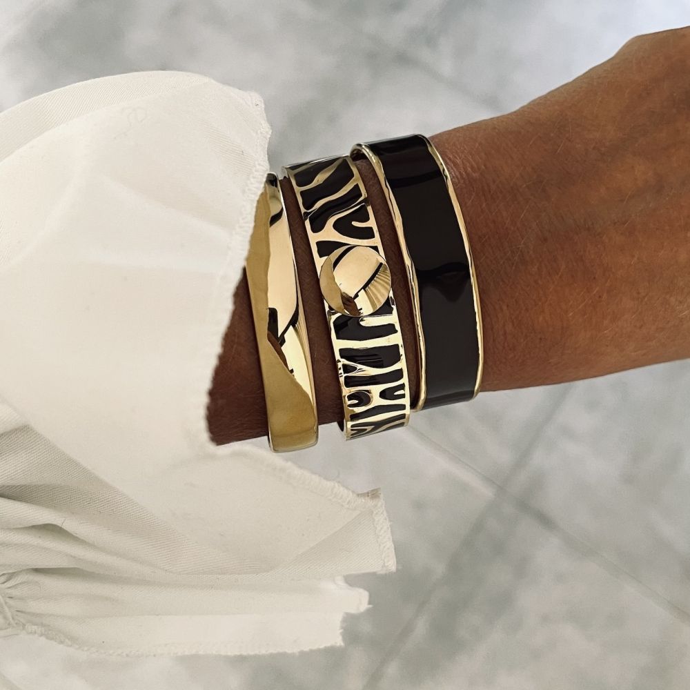 bud to rose - Armband in &#39;Brown&amp;Gold&#39;