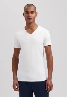 DSTREZZED - Shirt V-Neck white (Doppelpack)