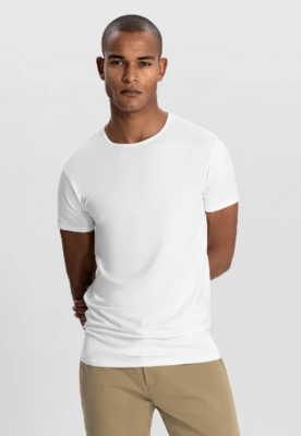 DSTREZZED - Shirt Round-Neck white (Doppelpack)