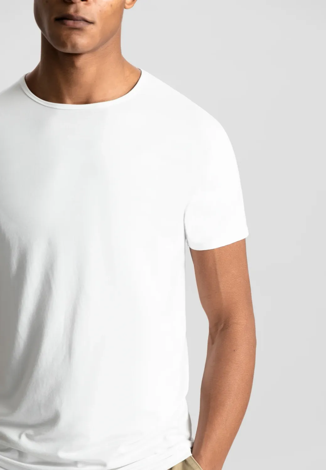 DSTREZZED - Shirt Round-Neck white (Doppelpack)
