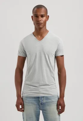 DSTREZZED - Shirt V-Neck grey (Doppelpack)