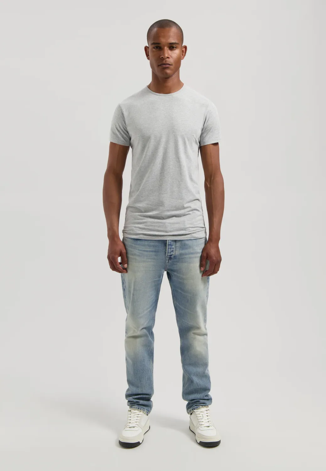 DSTREZZED - Shirt Round-Neck grey (Doppelpack)