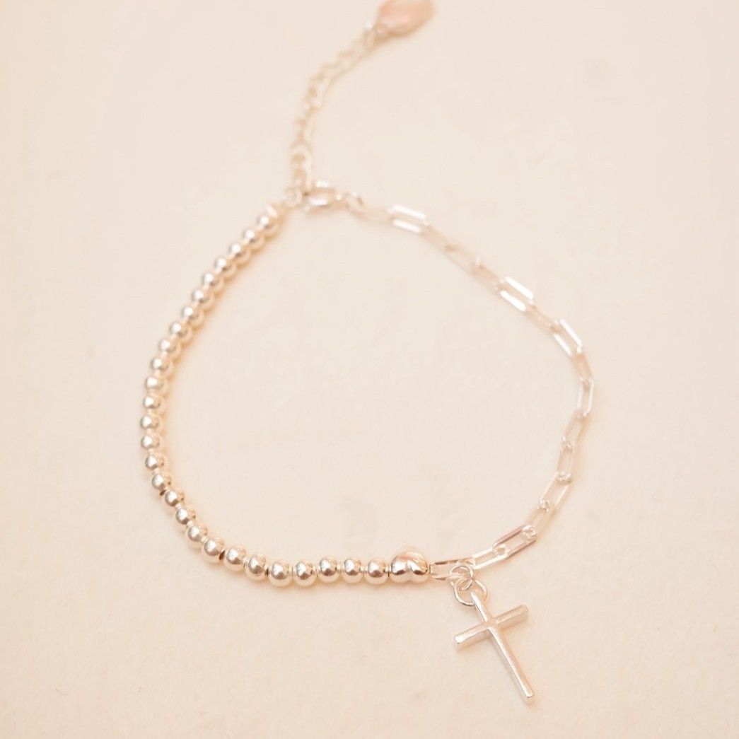 不對稱十字架手鍊