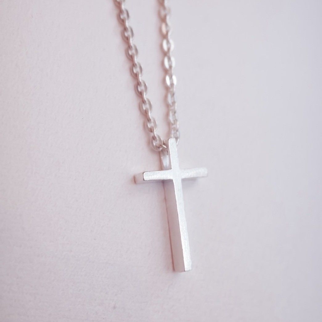 立體小十字架長鍊